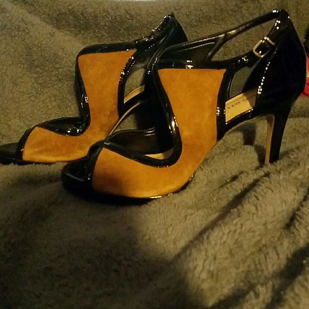 Antonio Melani Brown and Black Heels